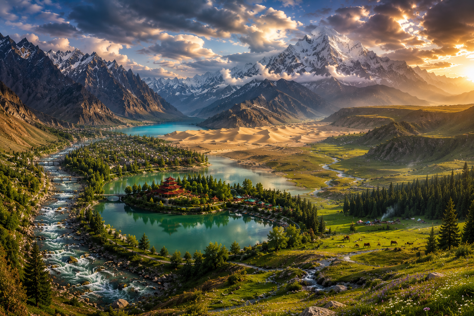 Mountains and valleys of Gilgit-Baltistan